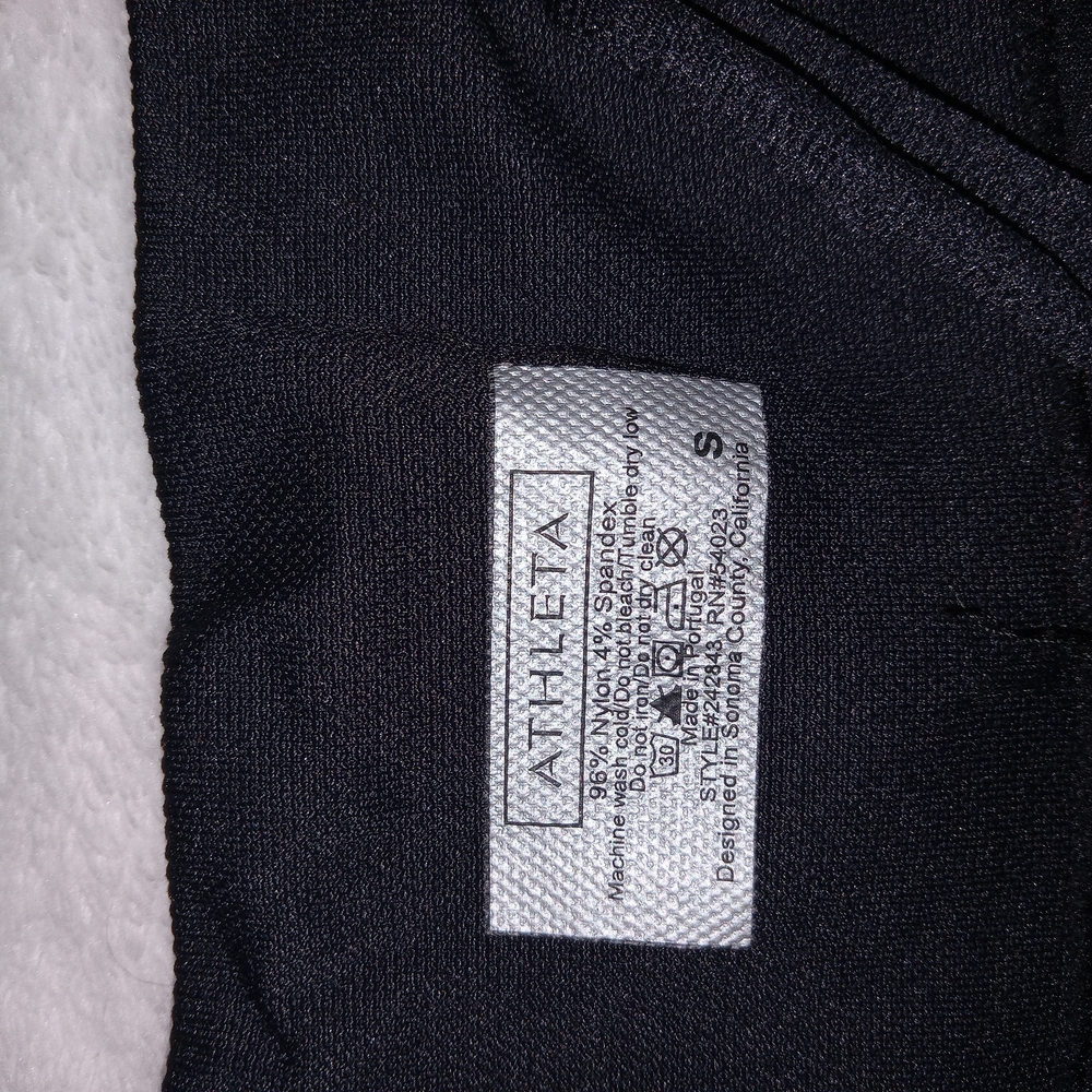 Athleta Compression Fitted Leggings Small Reflective Shimmer Stripe Sz Small - Picture 11 of 15